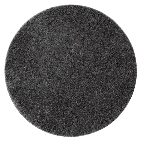 Badezimmerteppich SYNERGY Kreis Glamour, rutschfest, weich - Lurex grau