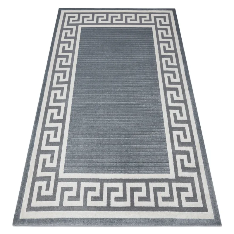 Teppich PEARL 51327F grau - Rahmen, griechisch exklusiv, strukturiert