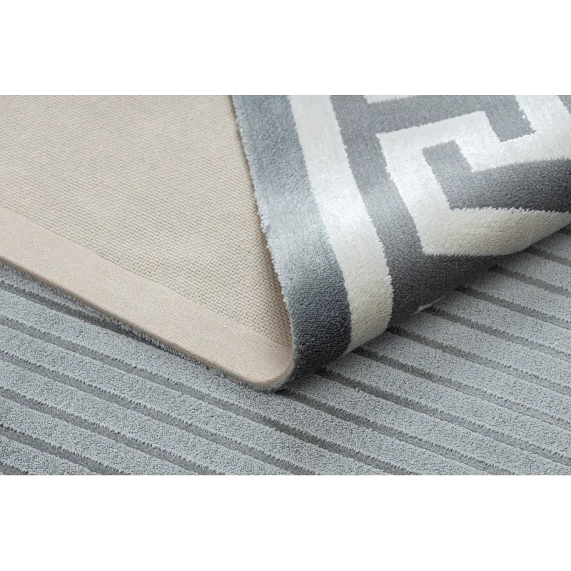 Teppich PEARL 51327F grau - Rahmen, griechisch exklusiv, strukturiert