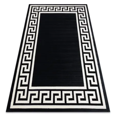 Teppich PEARL 51327H schwarz - Rahmen, griechisch exklusiv, strukturiert