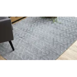 Teppich PEARL 51320D grau - Geometrisch, exklusiv, strukturell