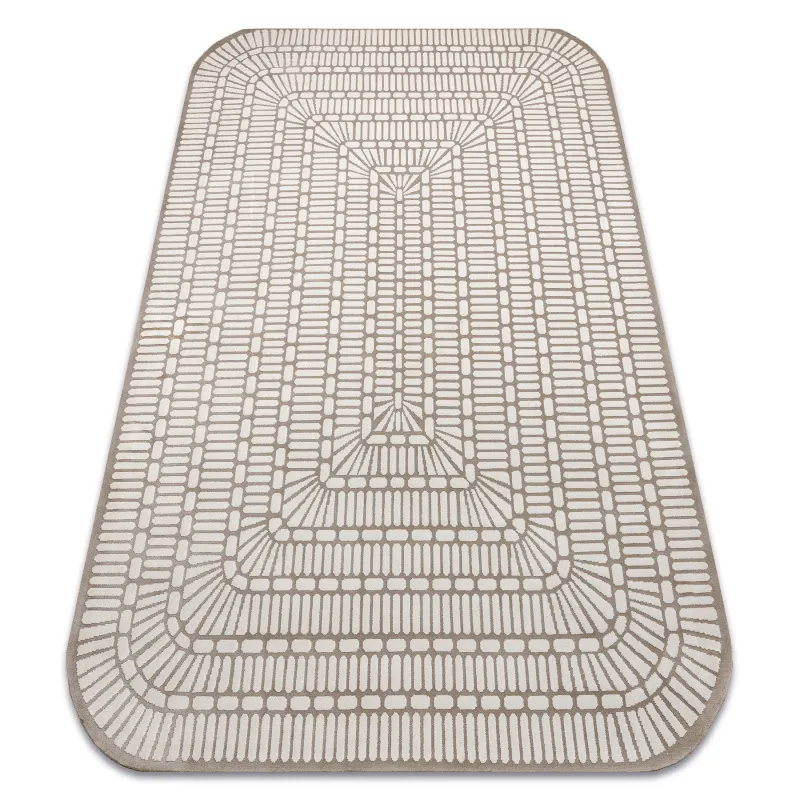 Teppich PEARL 53132B beige / creme - Geometrisch, exklusiv, strukturell