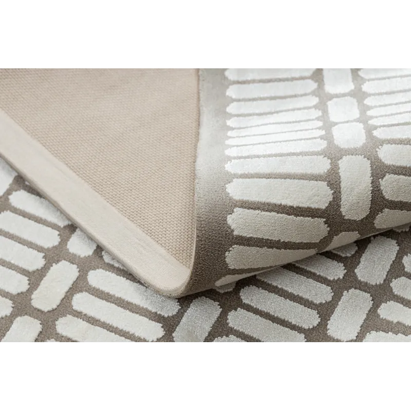 Teppich PEARL 53132B beige / creme - Geometrisch, exklusiv, strukturell