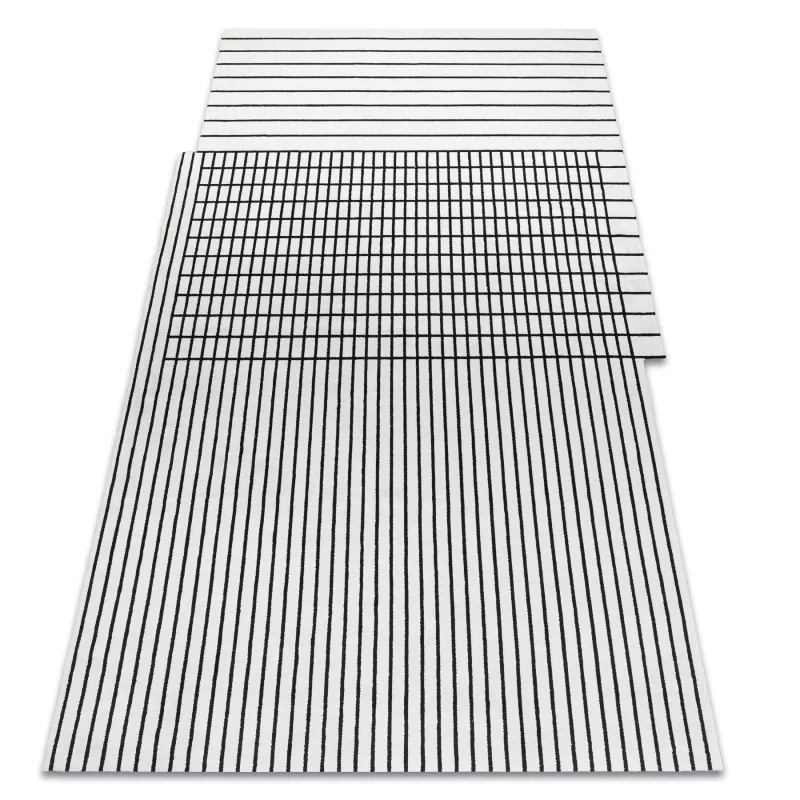 Teppich PEARL 51333K creme / schwarz - Linien, exklusiv, strukturell