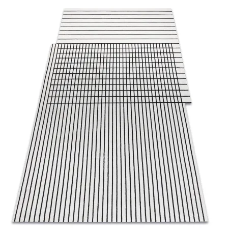 Teppich PEARL 51333K creme / schwarz - Linien, exklusiv, strukturell