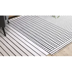 Teppich PEARL 51333K creme / schwarz - Linien, exklusiv, strukturell