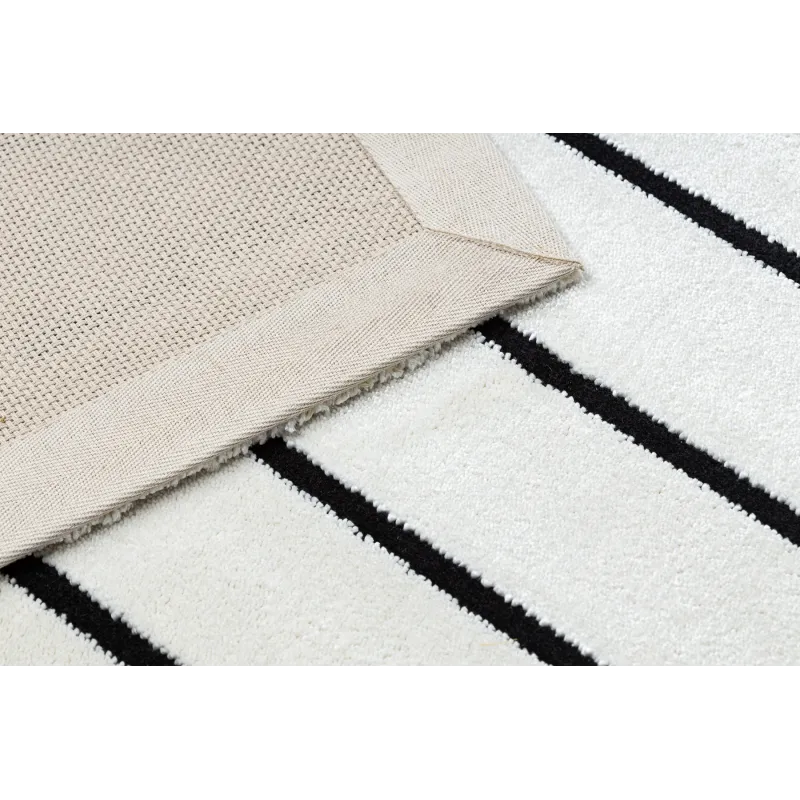 Teppich PEARL 51333K creme / schwarz - Linien, exklusiv, strukturell