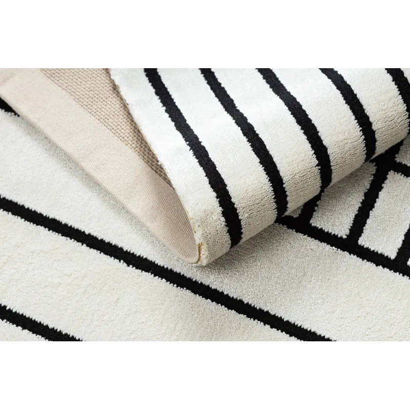 Teppich PEARL 51333K creme / schwarz - Linien, exklusiv, strukturell