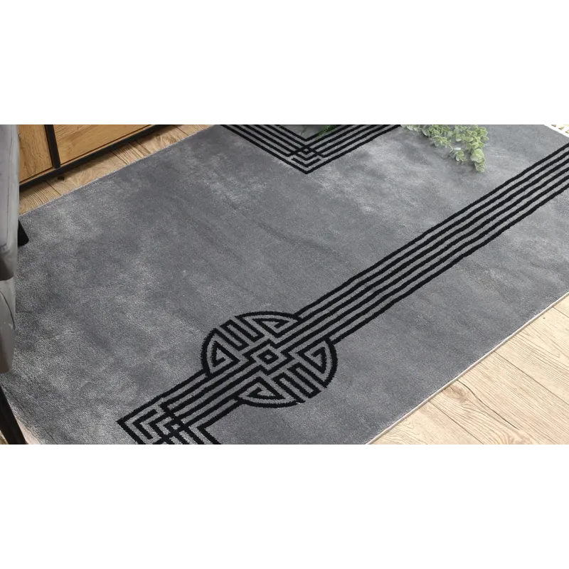 Teppich AMOUR 53116D grau - Geometrisch, Linien modern, elegant