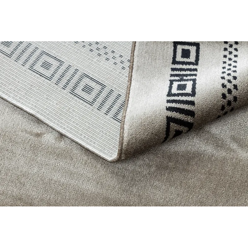 Teppich AMOUR 53098A beige / schwarz - Rahmen, griechisch modern, elegant