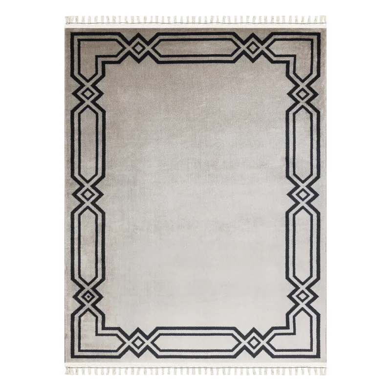 Teppich AMOUR 53071A beige - Rahmen, modern, elegant