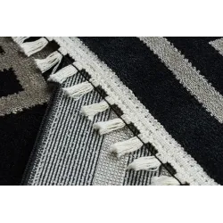 Teppich AMOUR 53078B schwarz - Geometrisch, Linien modern, elegant