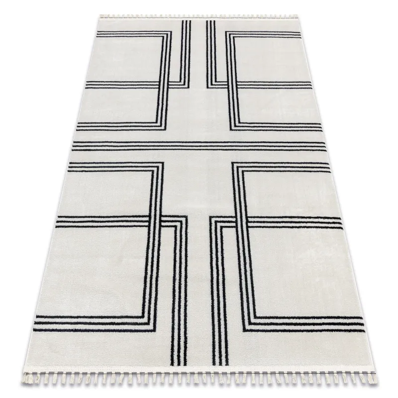 Teppich AMOUR 53091C creme - Geometrisch, Linien modern, elegant