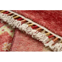 Teppich HERIZ A0985A Oriental, Rahmen bordeaux - aus Bambusseide, exklusiv, stilvoll