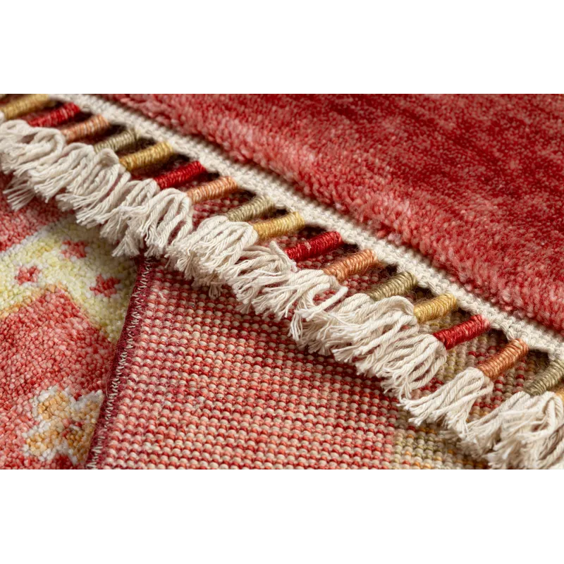 Teppich HERIZ A0985A Oriental, Rahmen bordeaux - aus Bambusseide, exklusiv, stilvoll