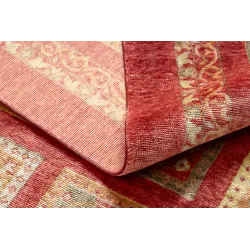 Teppich HERIZ A0985A Oriental, Rahmen bordeaux - aus Bambusseide, exklusiv, stilvoll