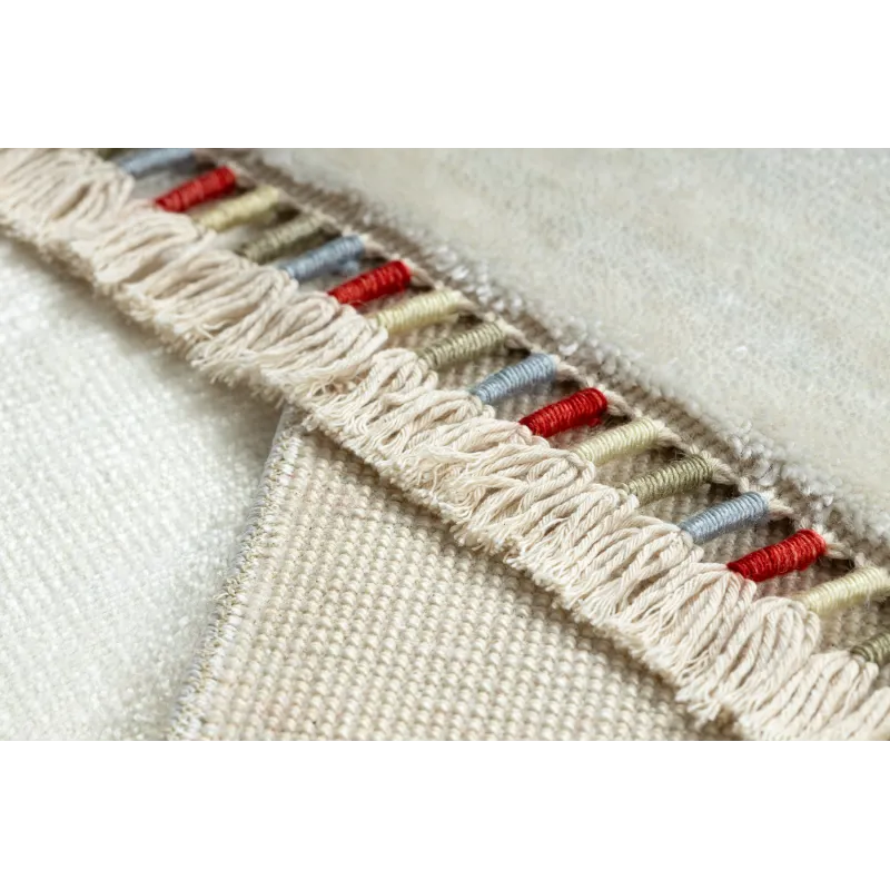 Teppich HERIZ A0987C Rahmen Creme - aus Bambusfaser, exklusiv, stilvoll