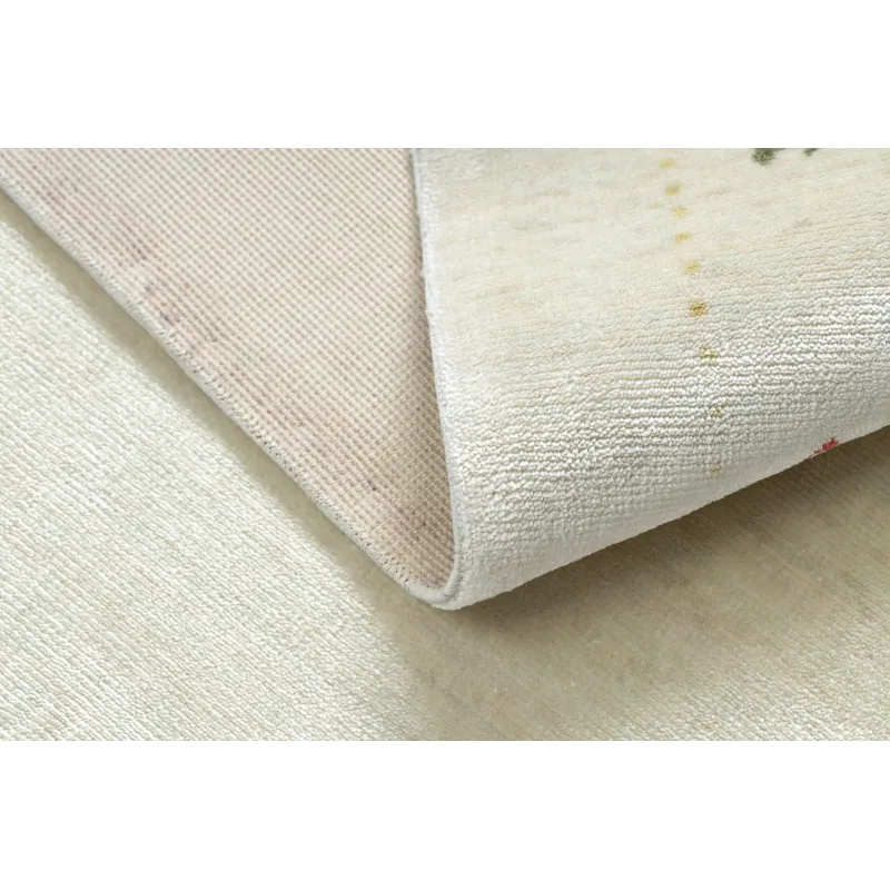 Teppich HERIZ A0987C Rahmen Creme - aus Bambusfaser, exklusiv, stilvoll