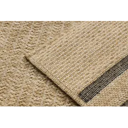 Teppich SPARK 0689 beige / schwarz - Linien, Sisal, strukturell