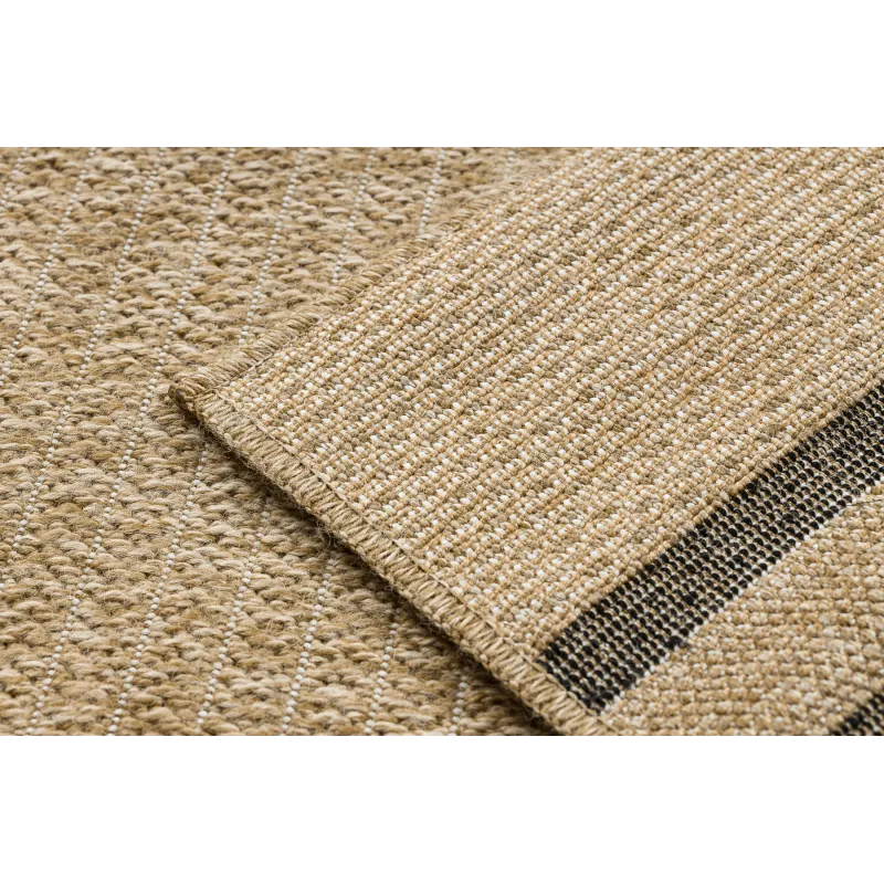 Teppich SPARK 0689 beige / schwarz - Linien, Sisal, strukturell