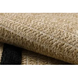 Teppich SPARK 0689 beige / schwarz - Linien, Sisal, strukturell