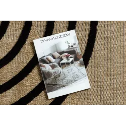 Teppich SPARK 0688 beige / schwarz - Geometrisch, Sisal, strukturell