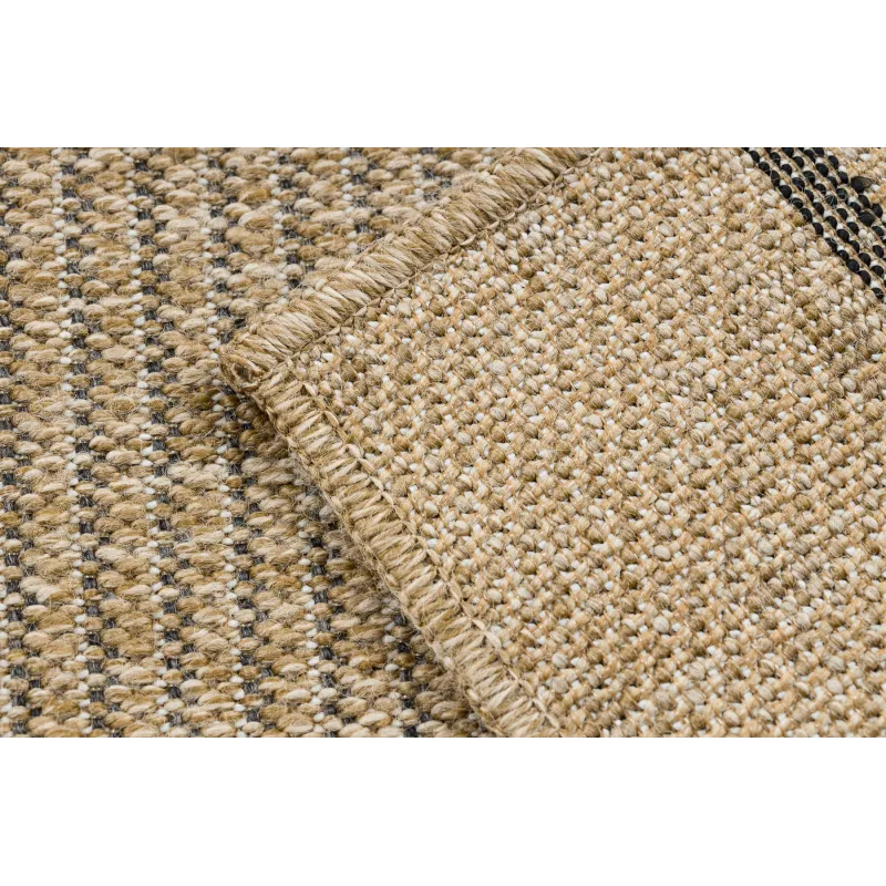 Teppich SPARK 0688 beige / schwarz - Geometrisch, Sisal, strukturell