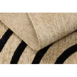 Teppich SPARK 0688 beige / schwarz - Geometrisch, Sisal, strukturell