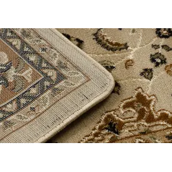 Teppich ROYAL E0177 Rahmen, Rosette - beige / braun