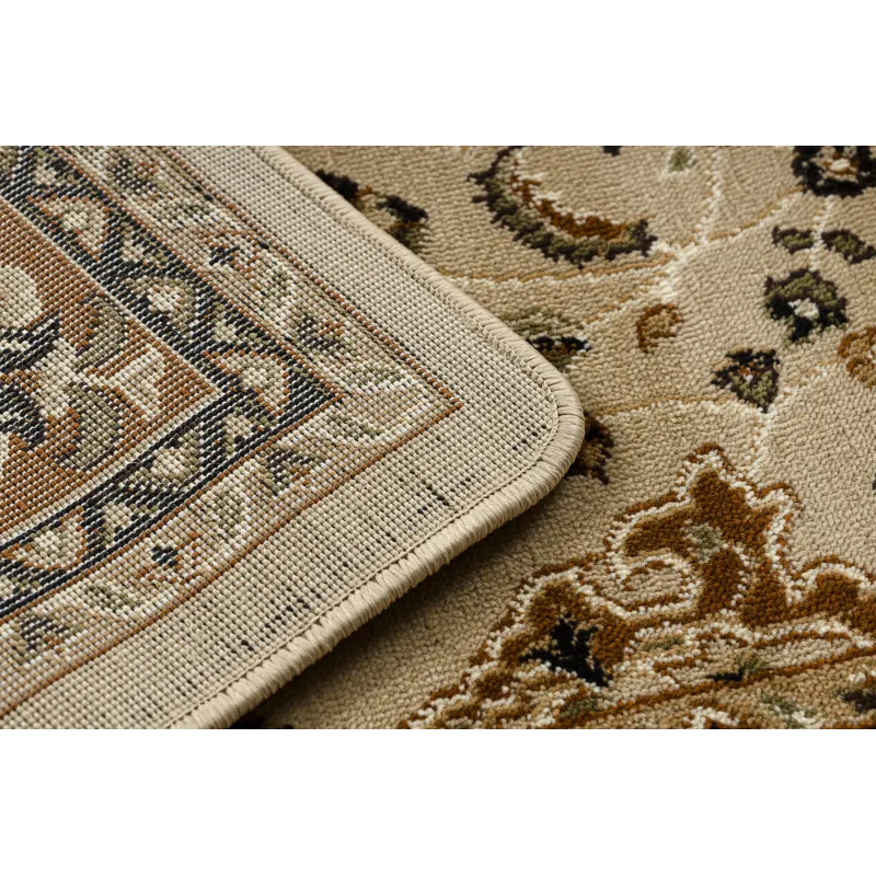Teppich ROYAL E0177 Rahmen, Rosette - beige / braun