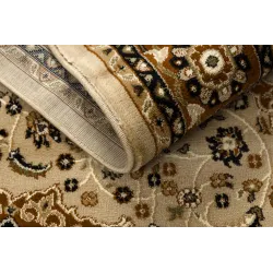Teppich ROYAL E0177 Rahmen, Rosette - beige / braun