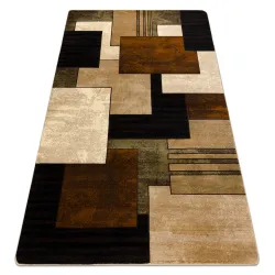 Teppich ROYAL Geometrisch 3D - schwarz / braun