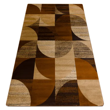 Teppich ROYAL H387 Geometrisch - braun / mosterd beige