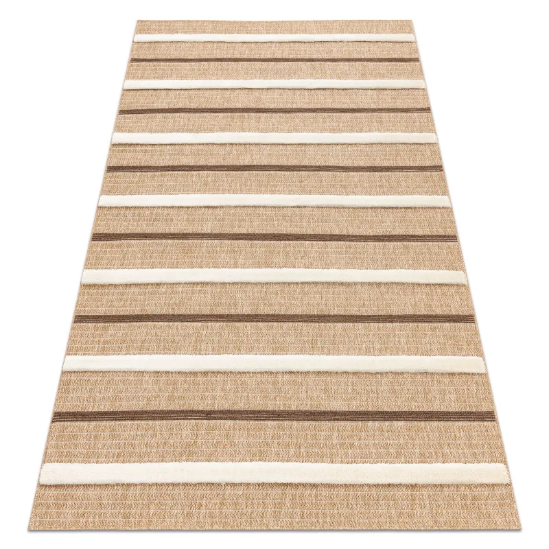 Teppich SPARK 0686A beige / creme - Linien, Sisal, strukturiert