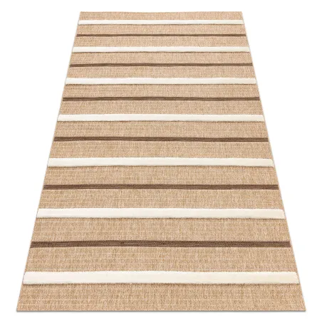 Teppich SPARK 0686A beige / creme - Linien, Sisal, strukturiert
