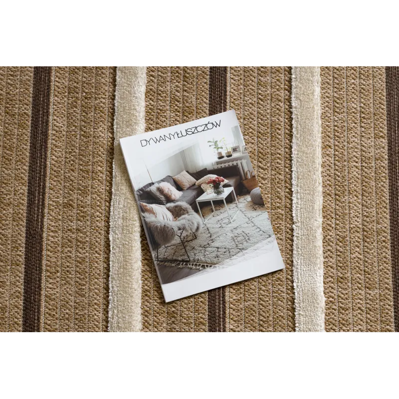 Teppich SPARK 0686A beige / creme - Linien, Sisal, strukturiert