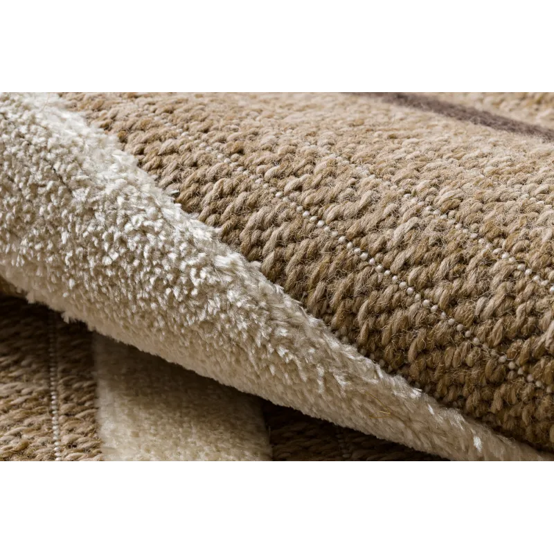 Teppich SPARK 0686A beige / creme - Linien, Sisal, strukturiert