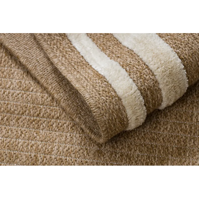 Teppich SPARK 0687A beige / creme - Rahmen, Sisal, strukturiert