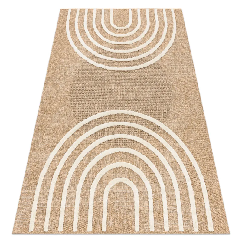 Teppich SPARK 0688A beige / creme - Geometrisch, Sisal, strukturell