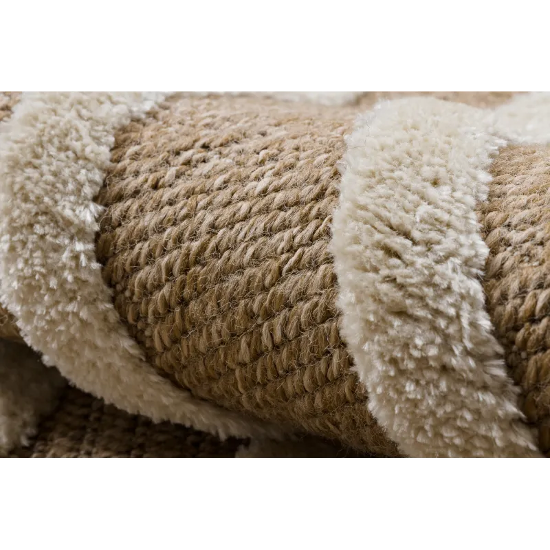 Teppich SPARK 0688A beige / creme - Geometrisch, Sisal, strukturell