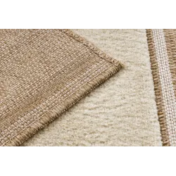 Teppich SPARK 0698A beige / creme - Geometrisch, Dreiecke Sisal, strukturell