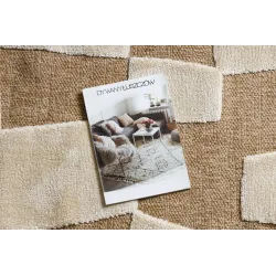 Teppich SPARK 0710A beige / creme - Geometrisch, Sisal, strukturell