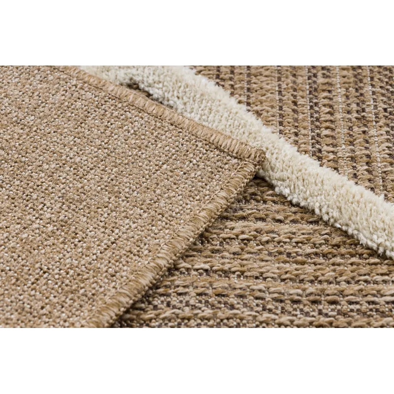 Teppich SPARK 0708A beige / creme - Gitter, Rauten Sisal, strukturiert