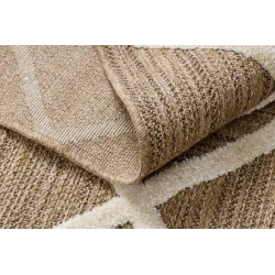 Teppich SPARK 0708A beige / creme - Gitter, Rauten Sisal, strukturiert