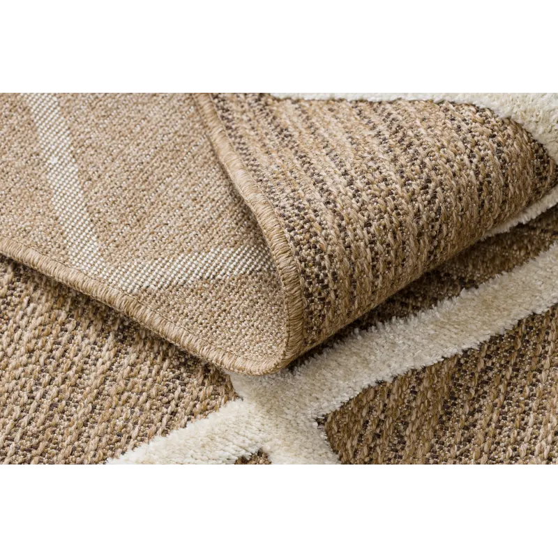 Teppich SPARK 0708A beige / creme - Gitter, Rauten Sisal, strukturiert