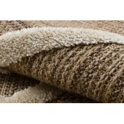 Teppich SPARK 0708A beige / creme - Gitter, Rauten Sisal, strukturiert