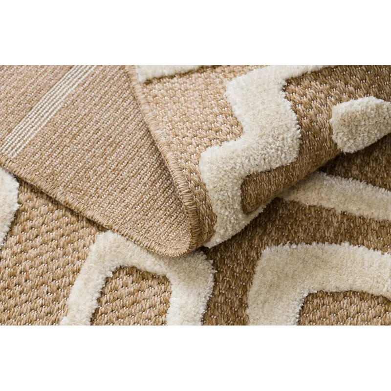 Teppich SPARK 0711A beige / creme - Labyrinth, Sisal, strukturiert