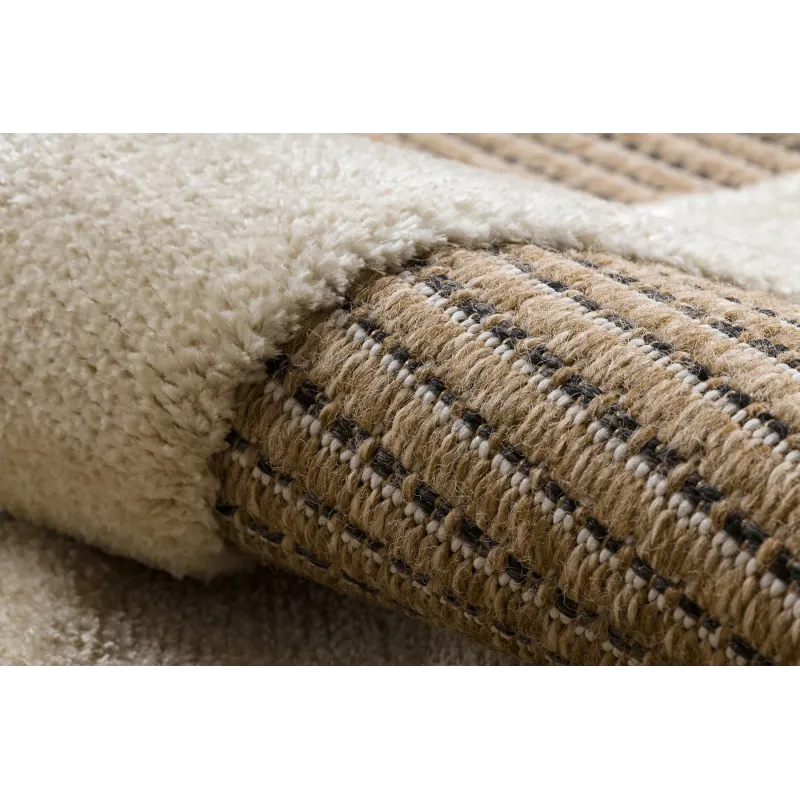Teppich SPARK 0696A beige / creme - Geometrisch, Sisal, strukturiert