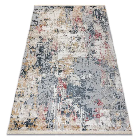 Teppich DISTIN 0123A rosa / puder / weiß modern - Abstraktion, Vintage, Fransen