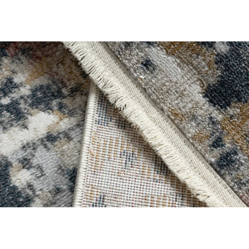Teppich DISTIN 0123A rosa / puder / weiß modern - Abstraktion, Vintage, Fransen